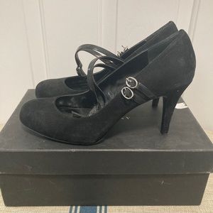Maryjane style black dress shoe size 9